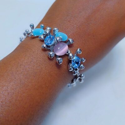 Luxury Multicolor Crystal Statement Bracelet