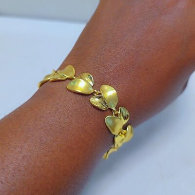 Luxury Gold Heart Charm Bracelet