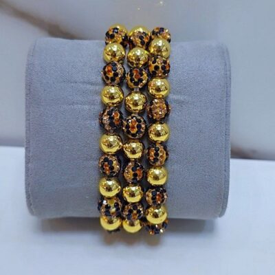 Luxury Gold Beaded Stack Bracelet Set