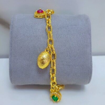 Luxury Gold Mixed Charm Statement Bracelet