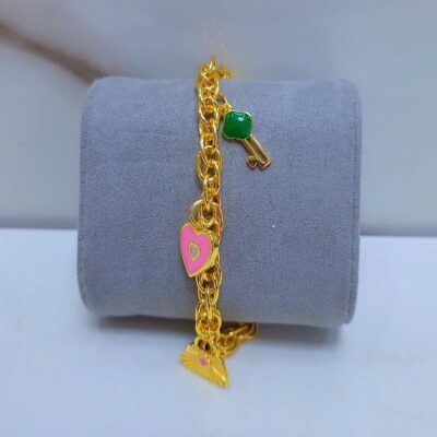 Luxury Colorful Charm Chain Bracelet